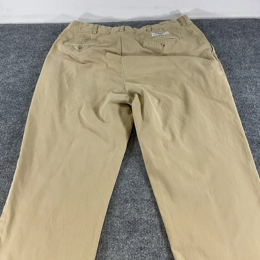 Polo Ralph Lauren Prospect Pants Mens 38x32 Khaki Chino Classic Fit Cotton Tan